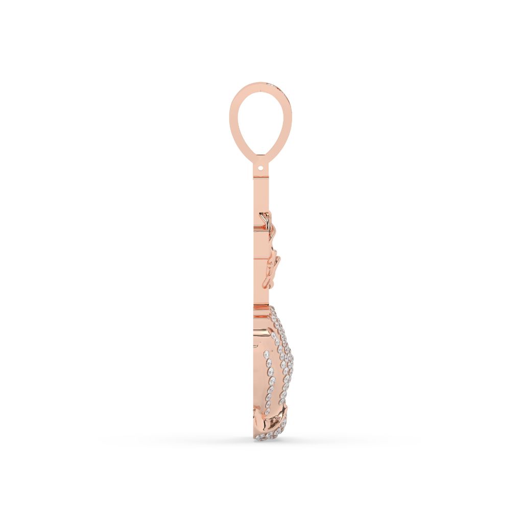 Diamond Praying Hands Cross Pendant
