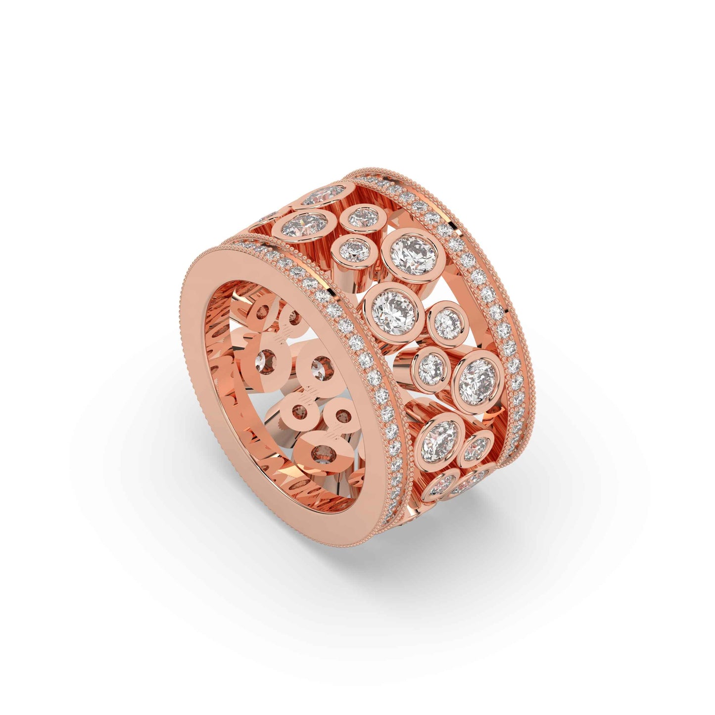 Bezel Set Gold Cocktail Ring
