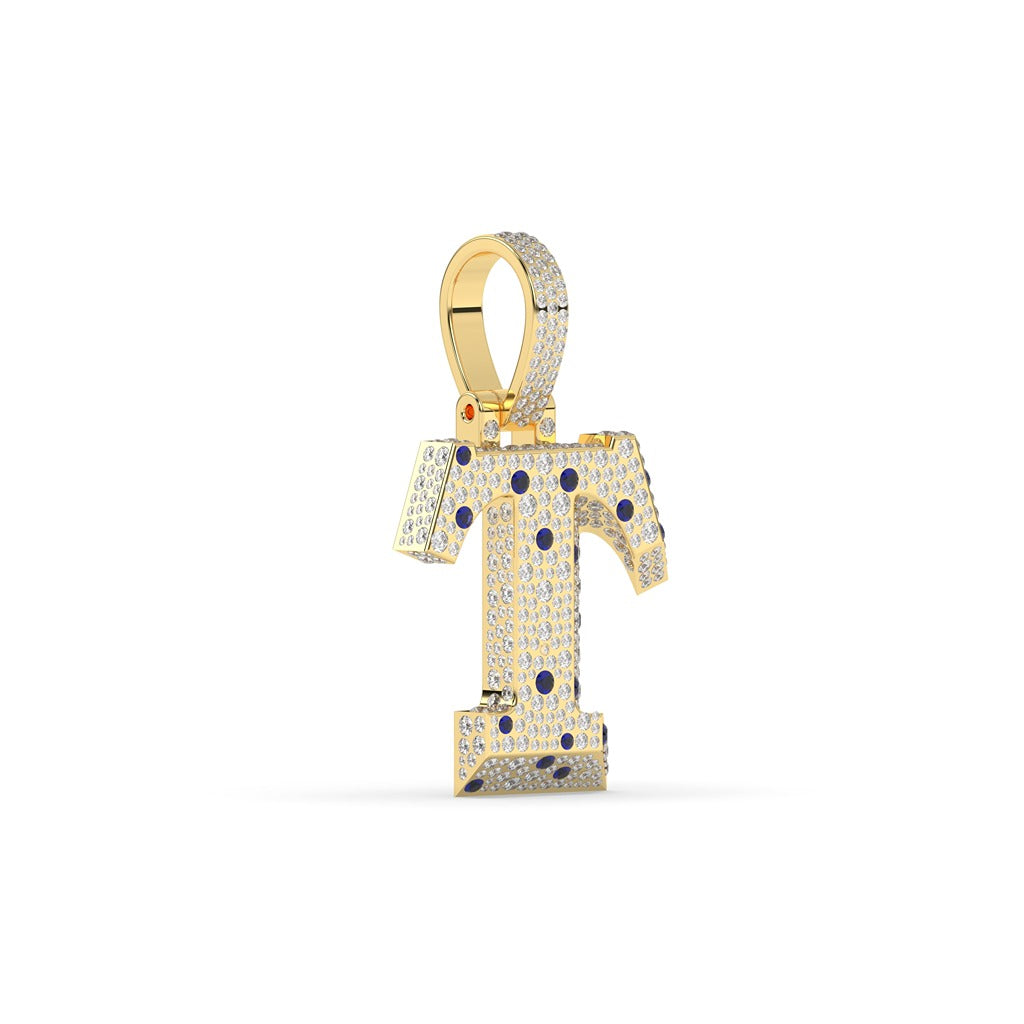 Timeless T Blue Diamond Pendant