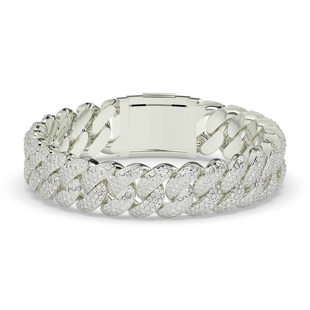 Diamond Drenched Cuban Link Bracelet