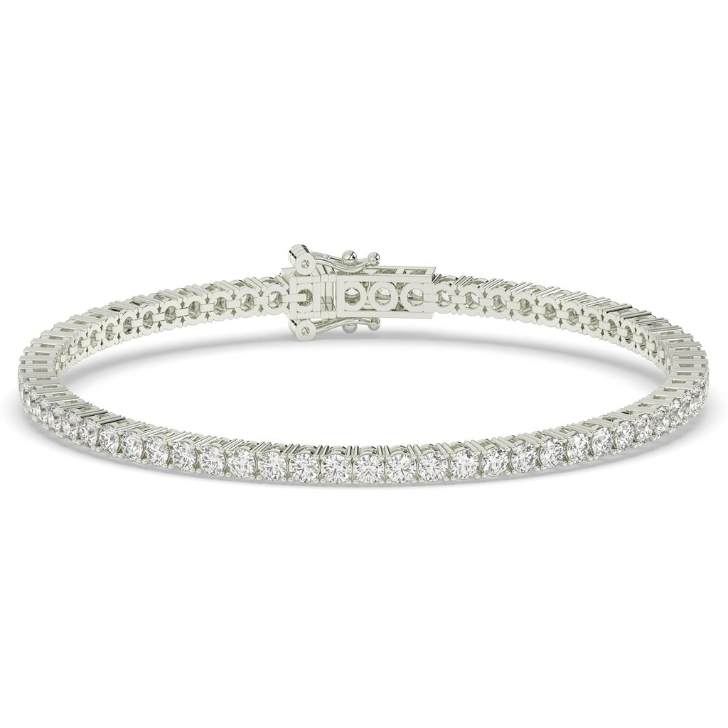 Timeless Round Diamond Tennis Bracelet in Gold