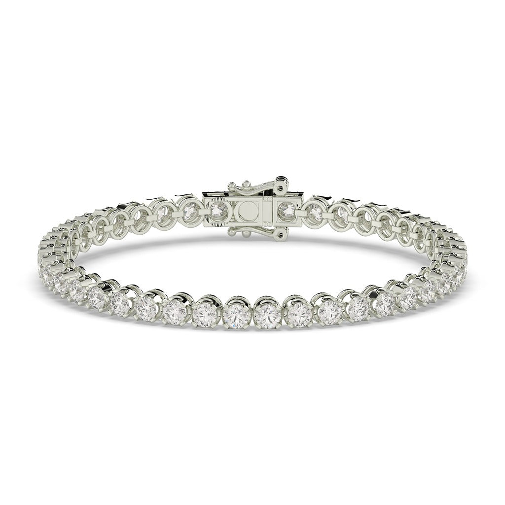 Classic Gold Diamond Tennis Bracelet