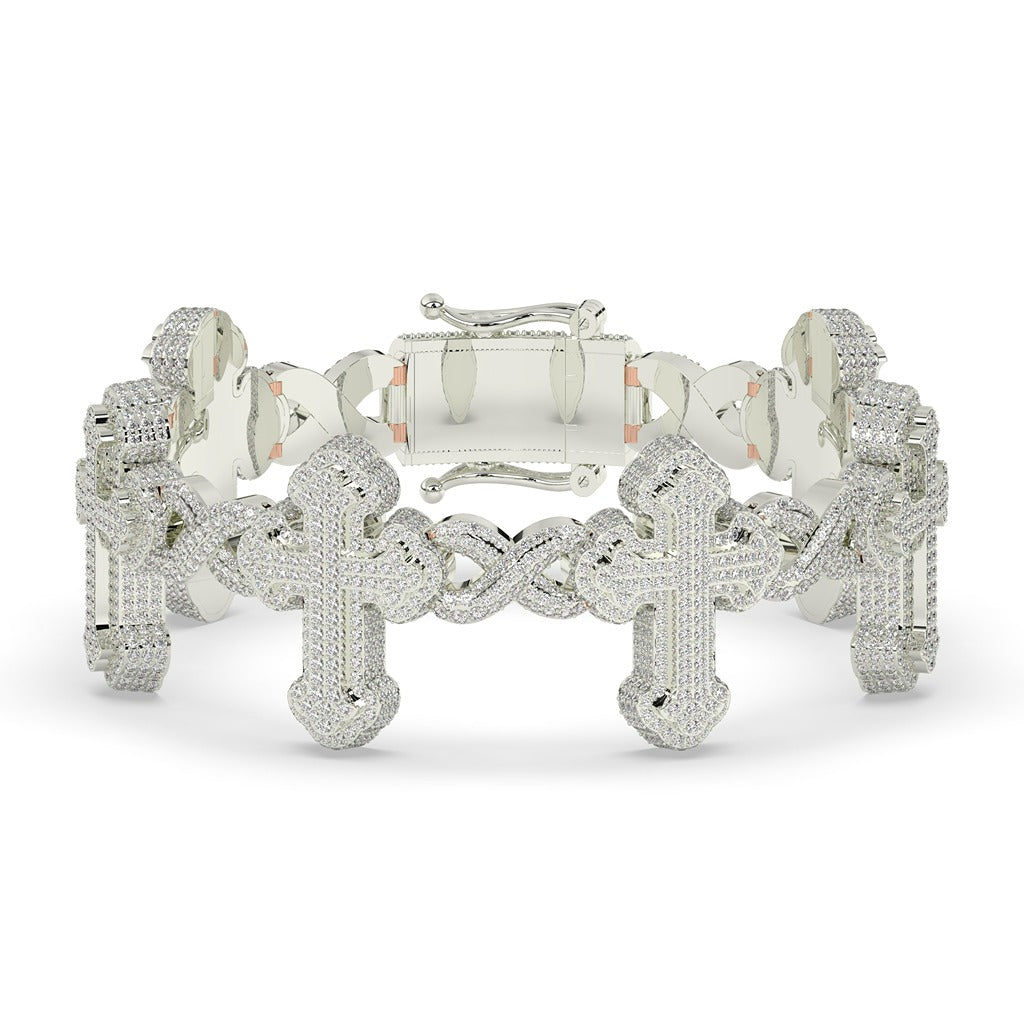 Faith Over Ice Gold Bracelet