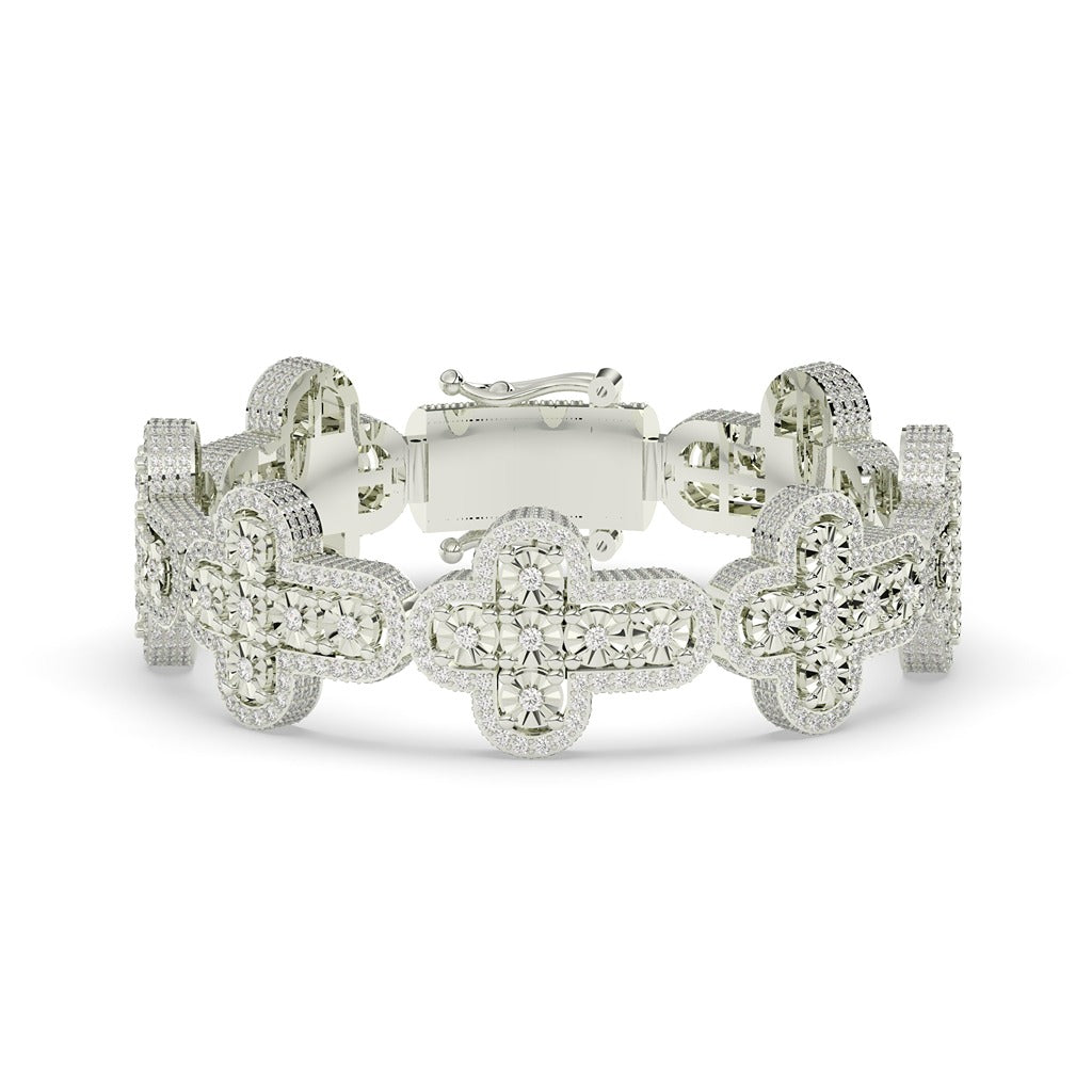 Royal Cross Shine Gold Bracelet