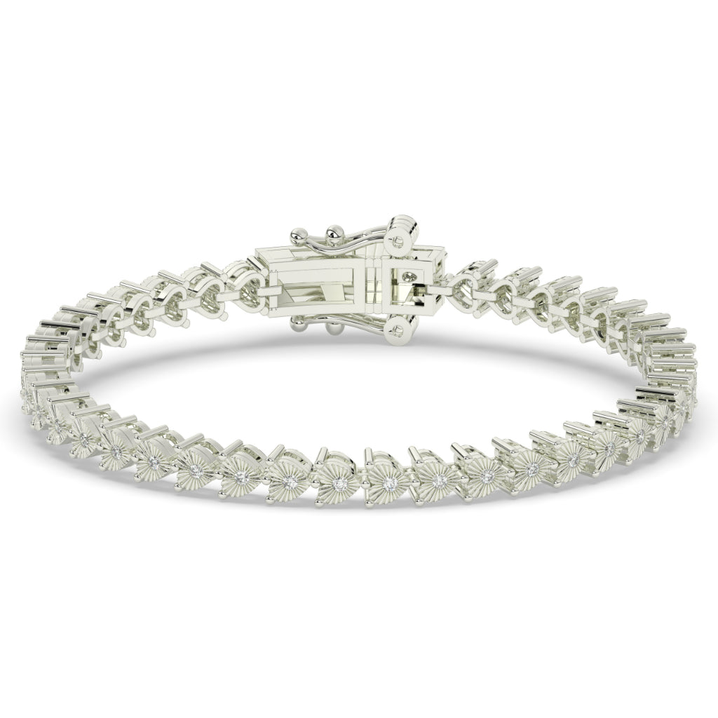 Delicate Petal Design Gold Bracelet