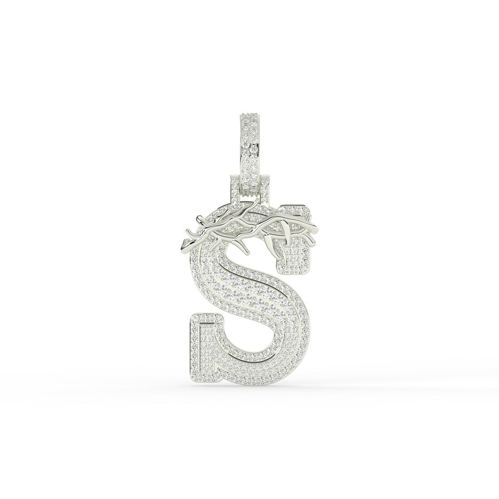 Thorn Crown S Iced Pendant