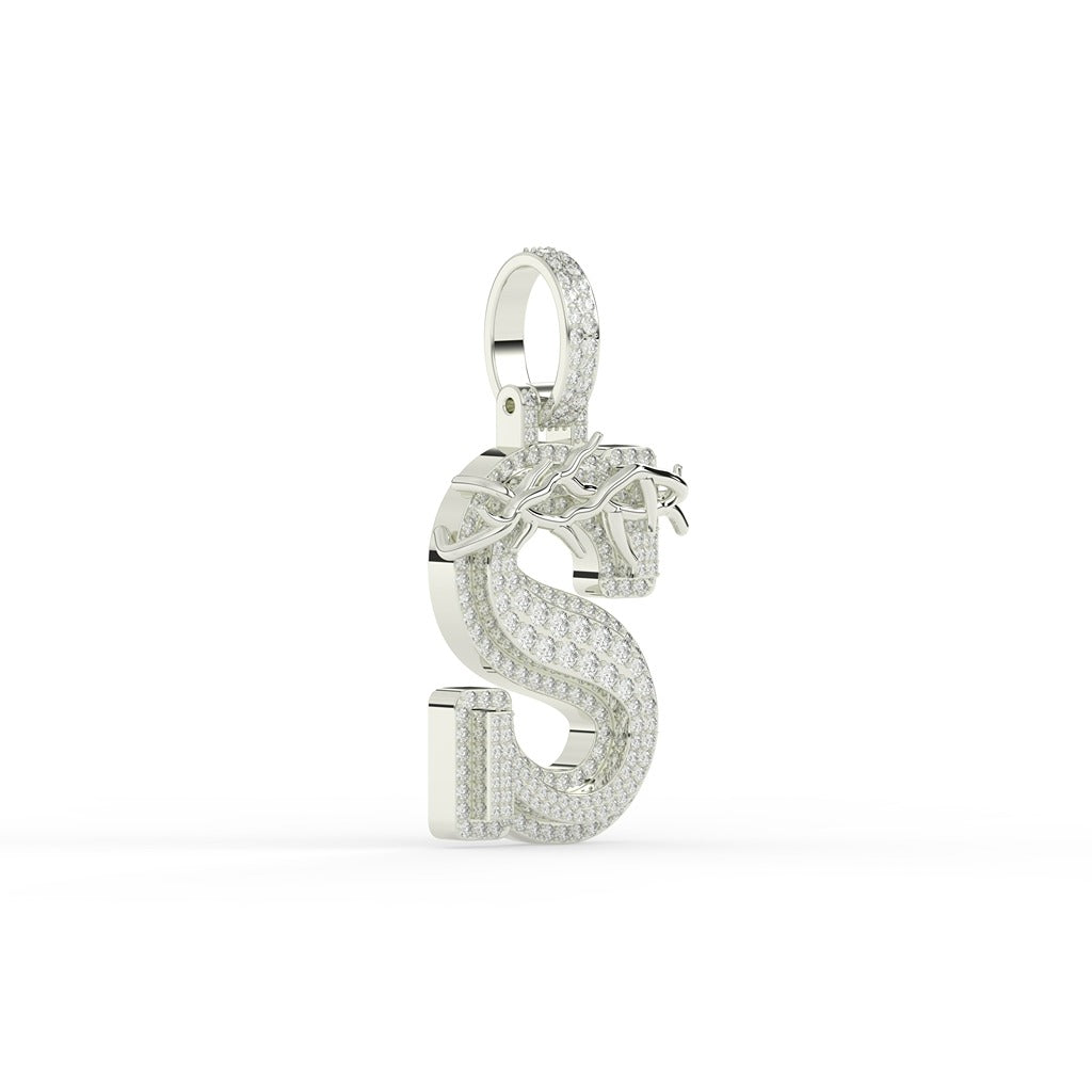 Thorn Crown S Iced Pendant