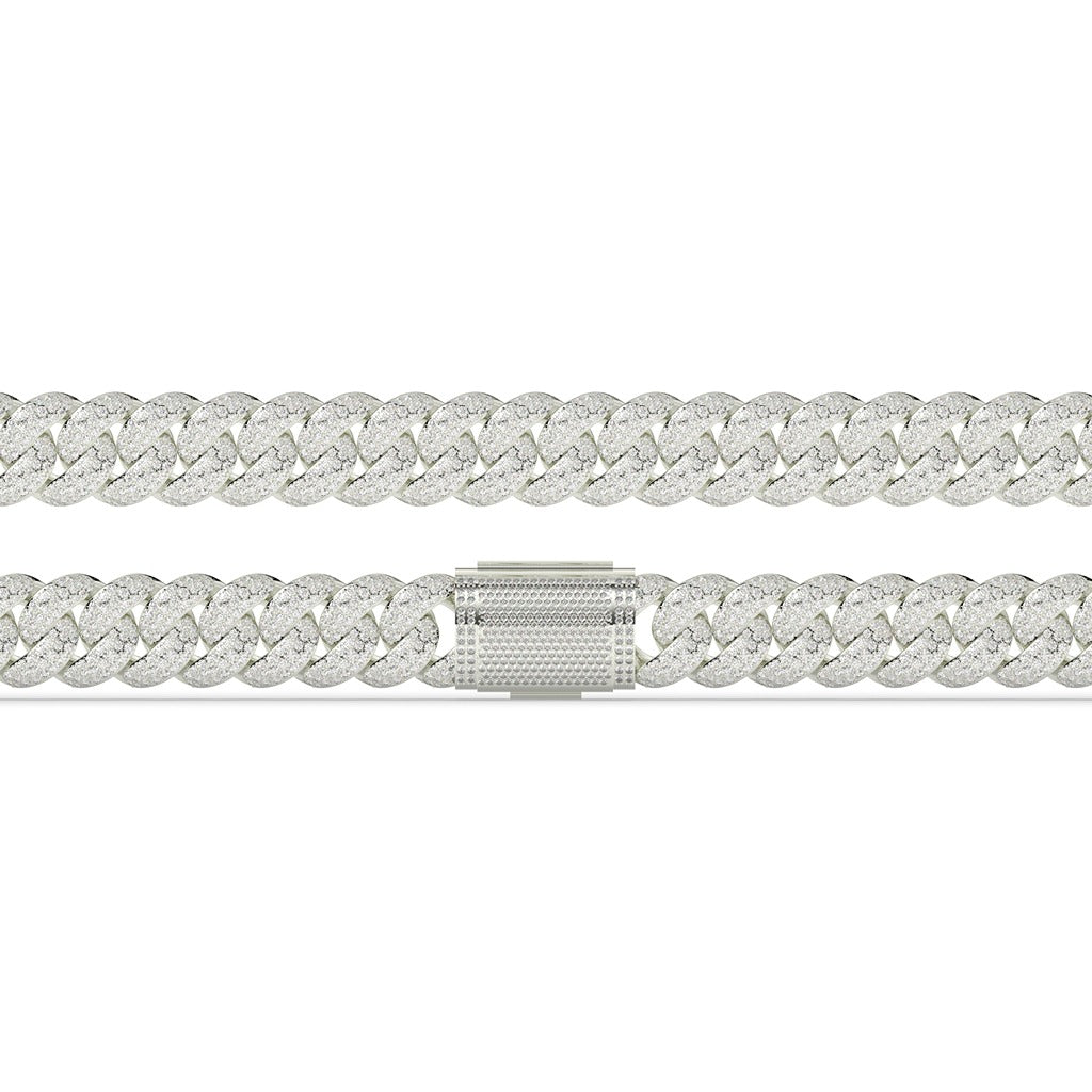 Diamond Drenched Cuban Link Bracelet