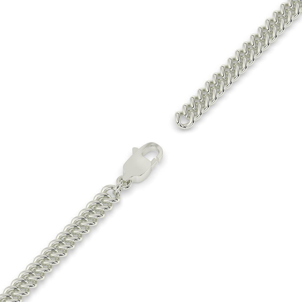 Gold Baguette Diamond Chain Bracelet