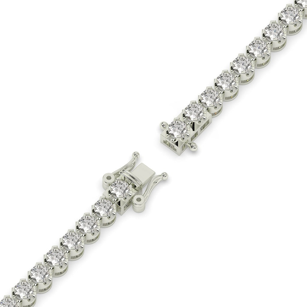 Gold & Diamond Square Cut Bracelet