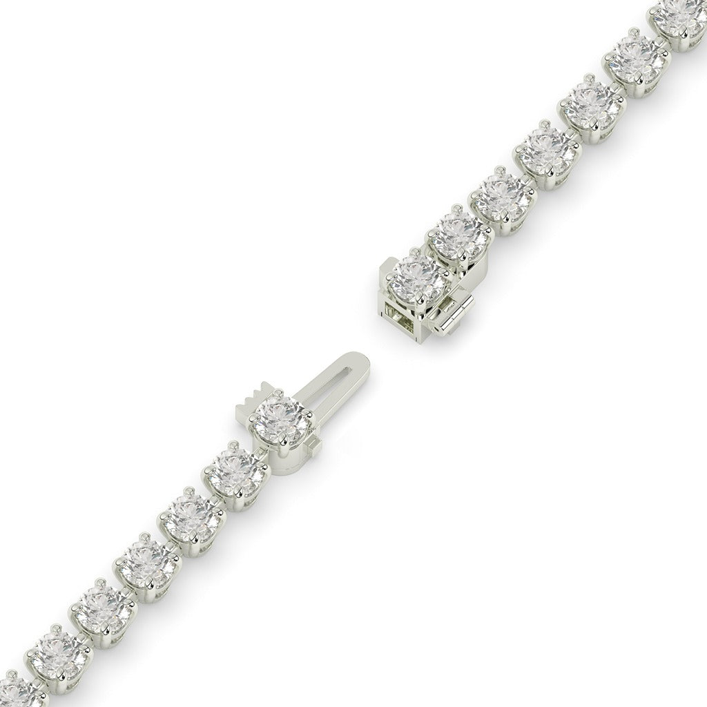 Gold Prong Set Diamond Bracelet