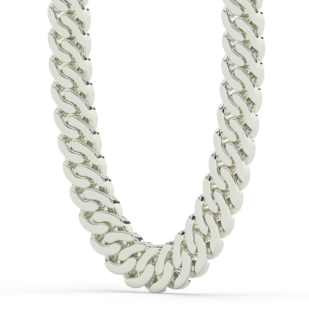 Baguette Diamond Round Cuban Chain