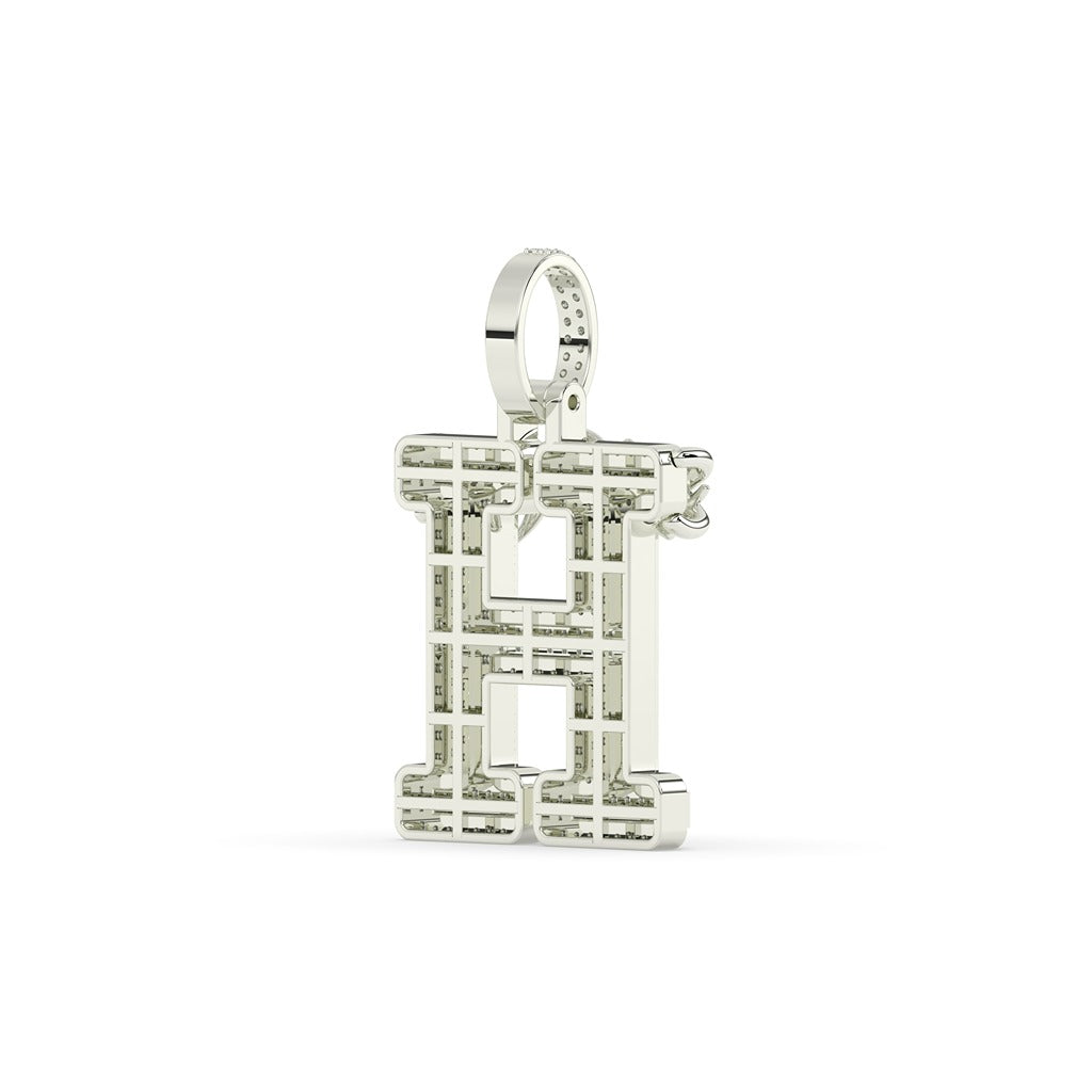 Thorn Crown H Iced Pendant