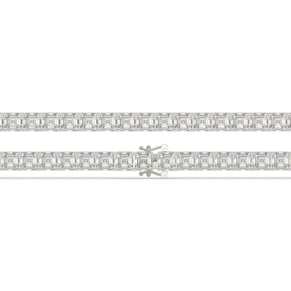 Iced Out Baguette Diamond Cuban Link Bracelet