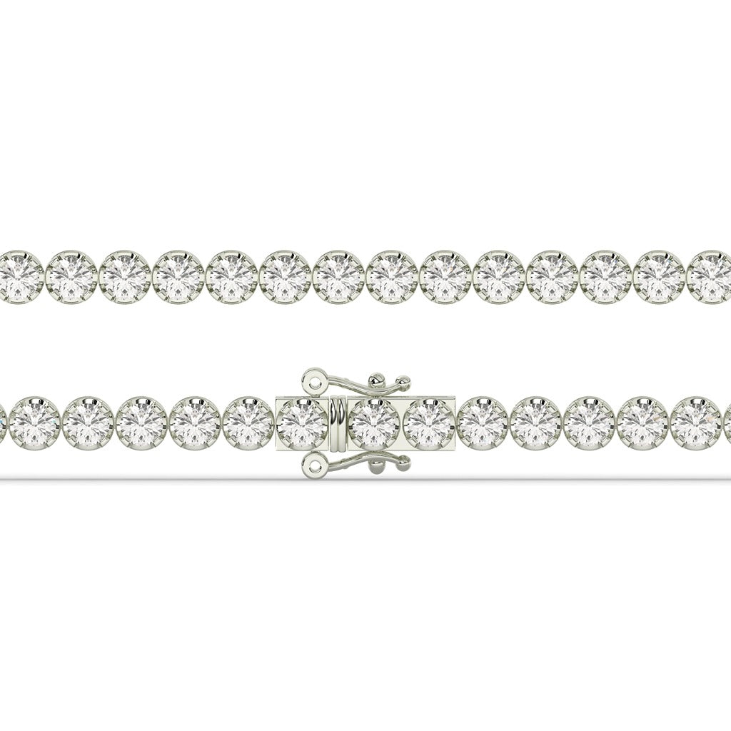 Gold & Diamond Square Cut Bracelet