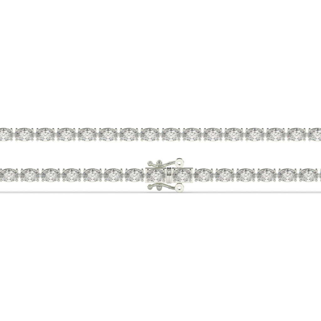 Oval Brilliance Gold Tennis Bracelet