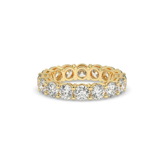 Gold Classic Round Diamond Band