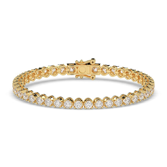 Classic Gold Diamond Tennis Bracelet