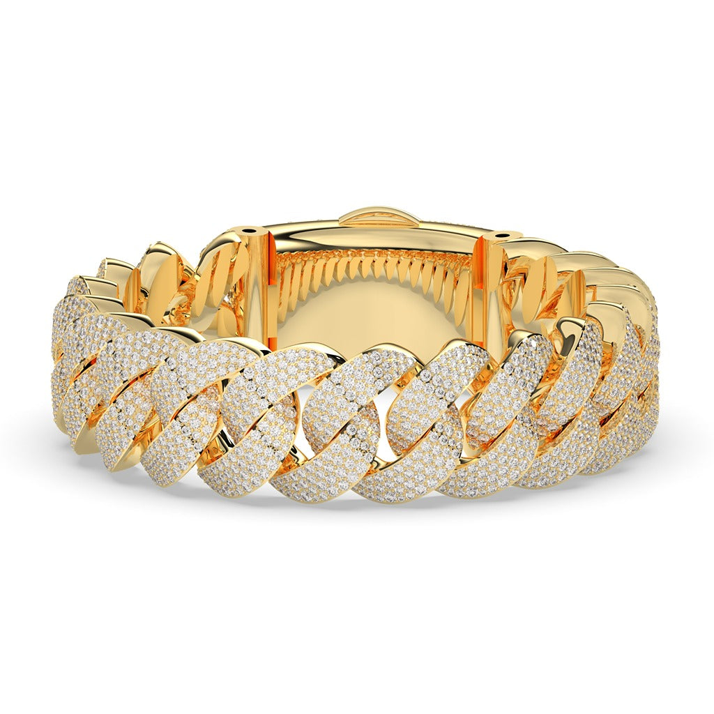 Thick Shine Gold Chain Bracelet
