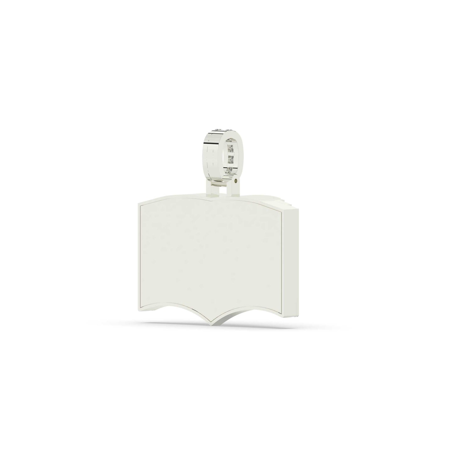 Iced Bible Cross Gold Pendant