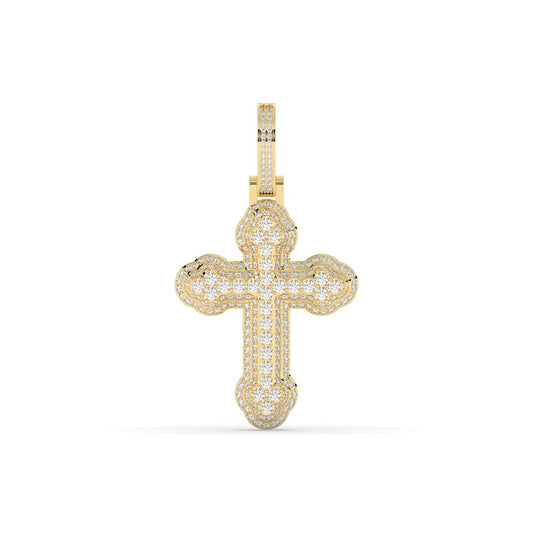 Classic Pave Diamond Cross Pendant