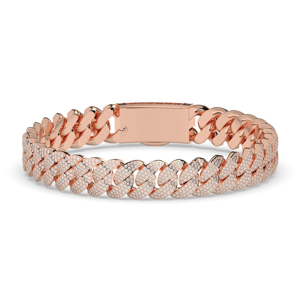 Slim Iced Cuban Link Bracelet