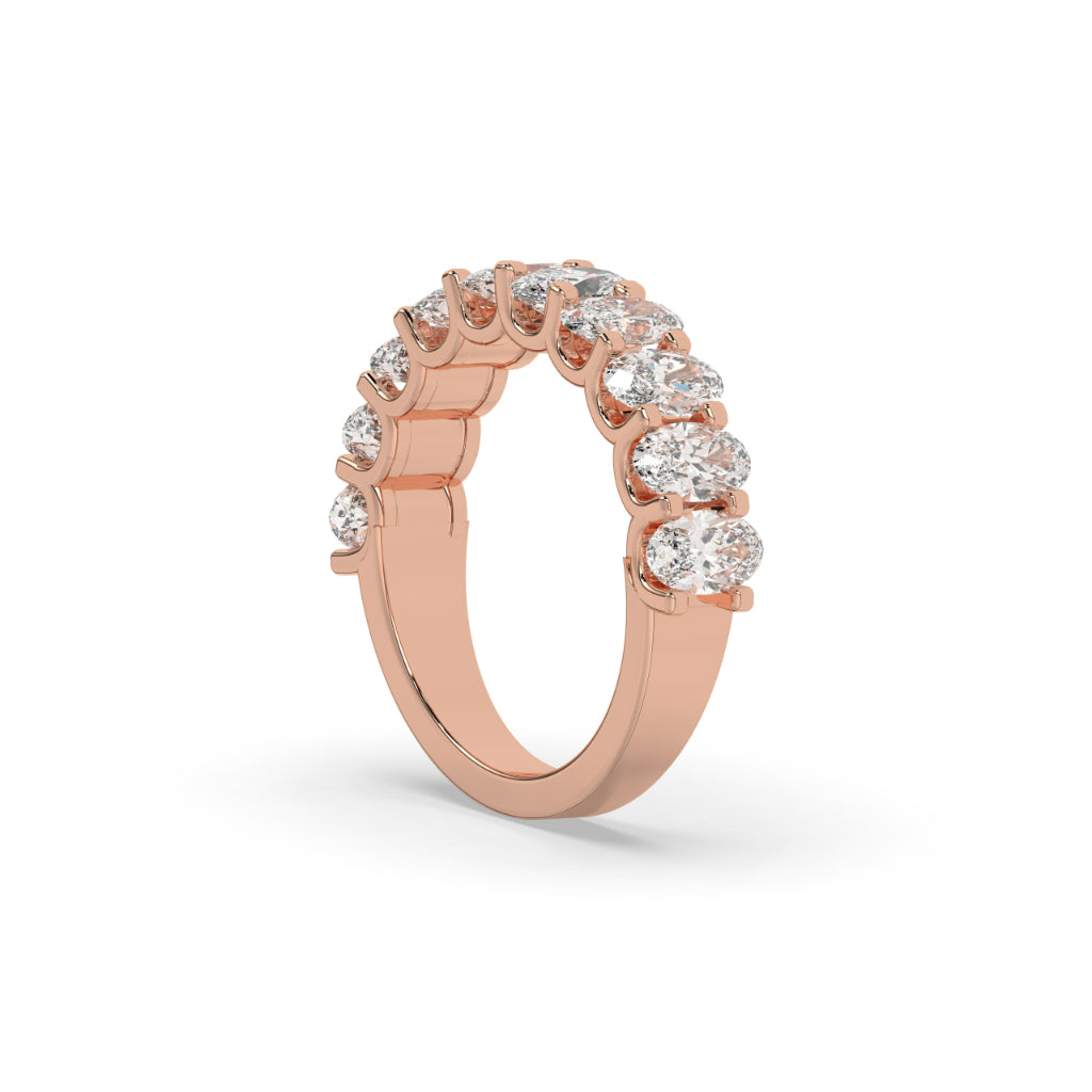 Emerald Cut Diamond Eternity Band