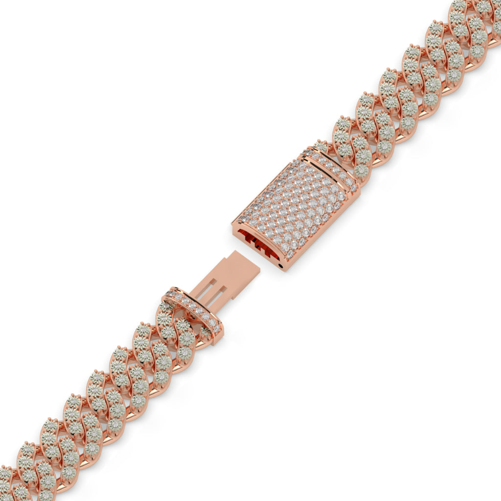 Diamond Iced Cuban Link Bracelet