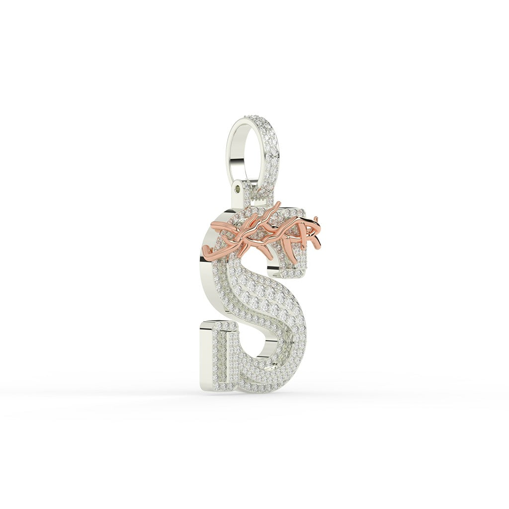 Thorn Crown S Iced Pendant
