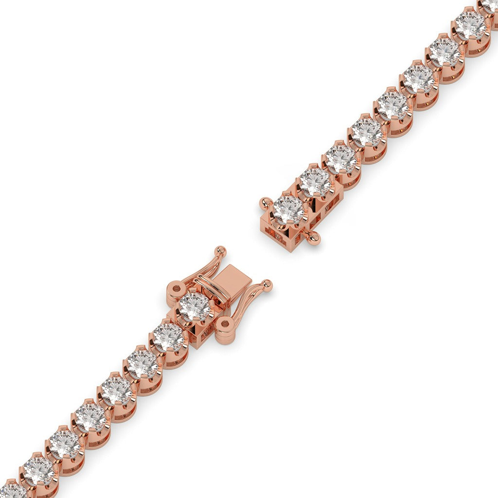 Gold & Diamond Square Cut Bracelet