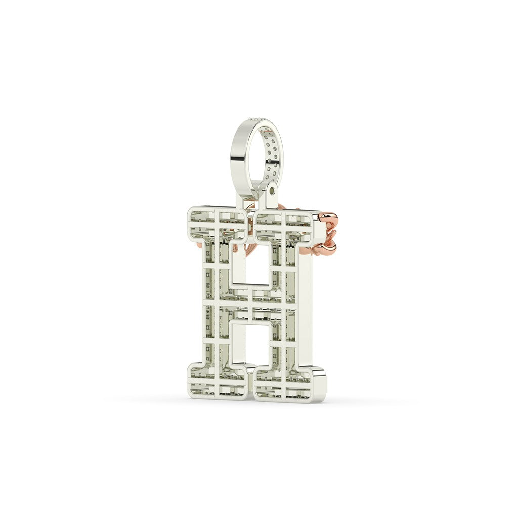 Thorn Crown H Iced Pendant