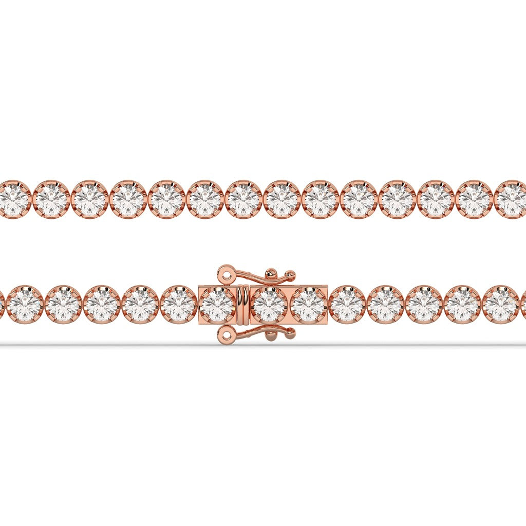 Gold & Diamond Square Cut Bracelet