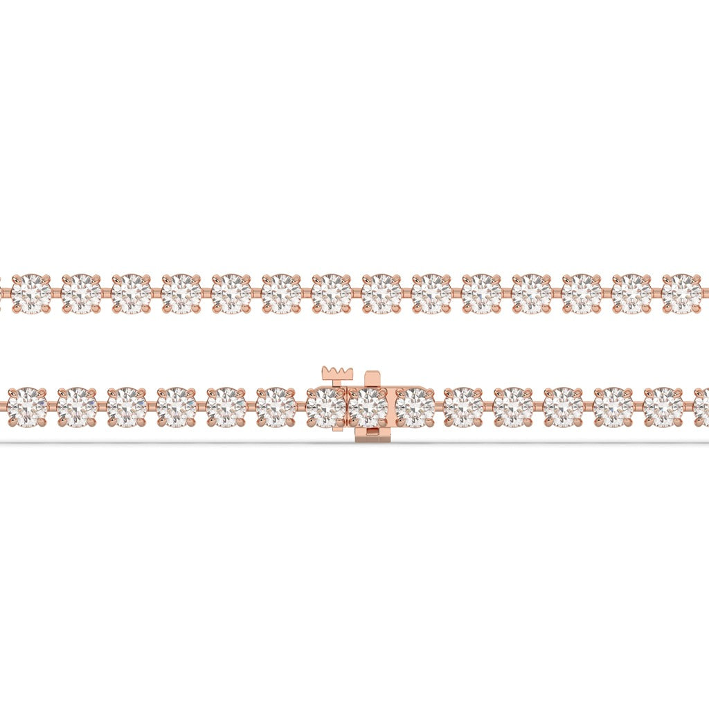 Gold Prong Set Diamond Bracelet