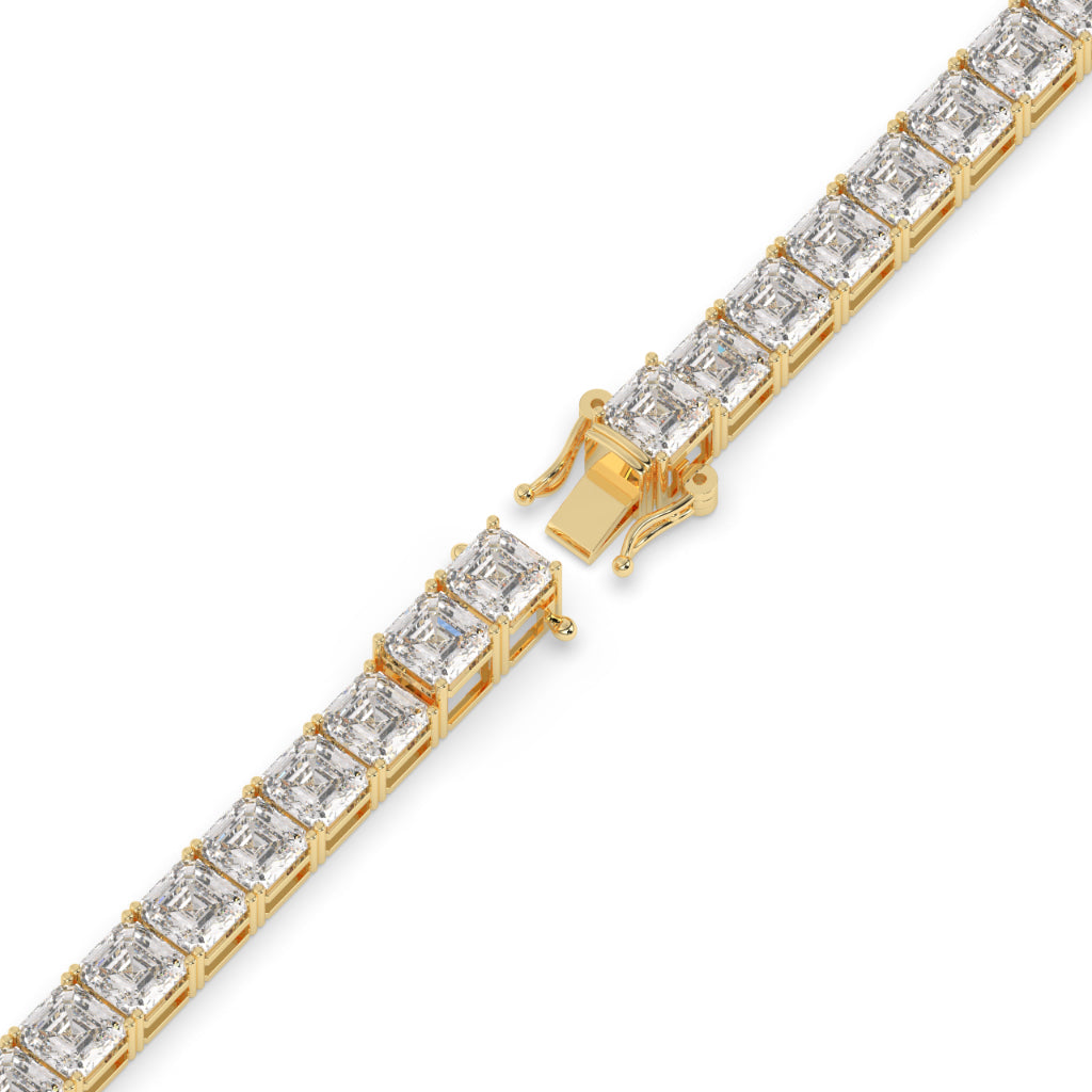 Iced Out Baguette Diamond Cuban Link Bracelet
