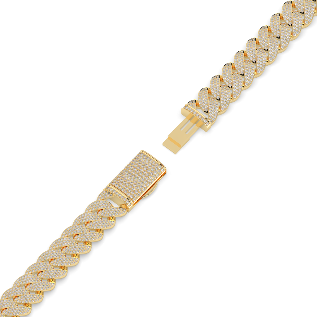 Slim Iced Cuban Link Bracelet