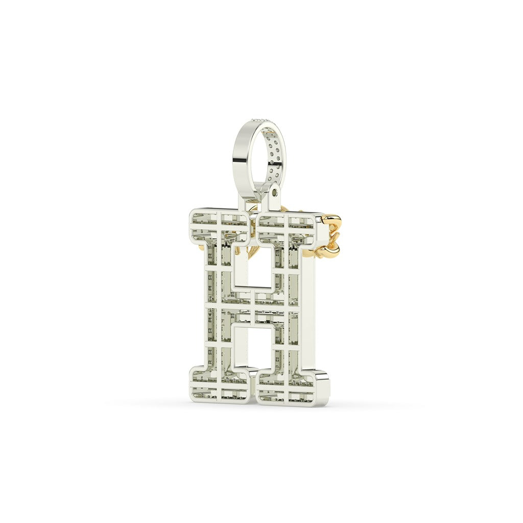 Thorn Crown H Iced Pendant