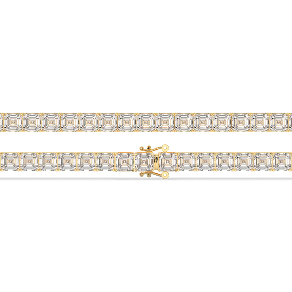 Iced Out Baguette Diamond Cuban Link Bracelet