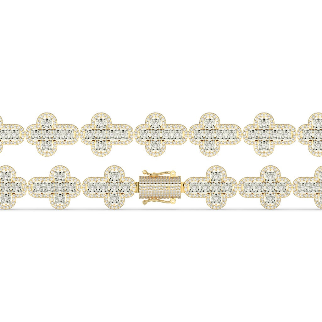 Royal Cross Shine Gold Bracelet