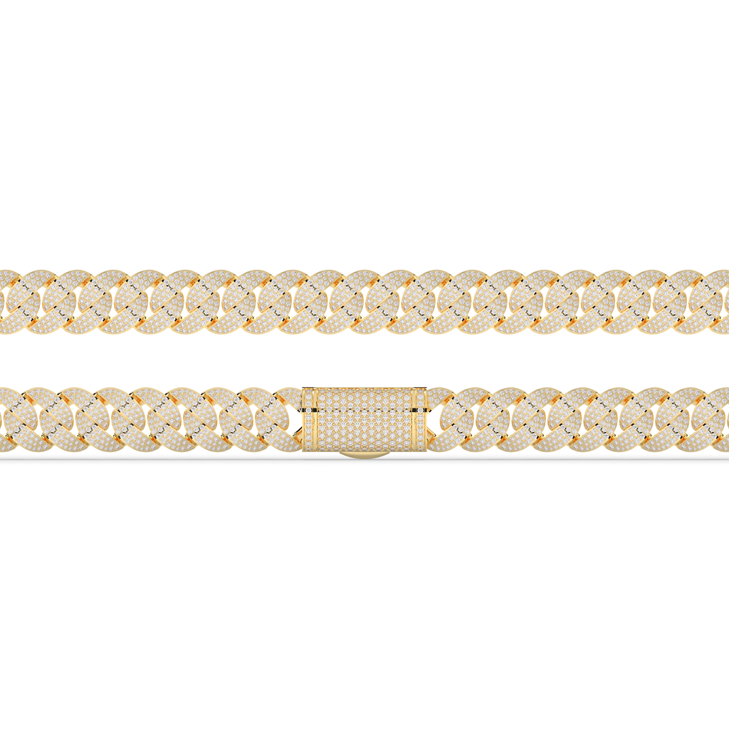 Slim Iced Cuban Link Bracelet