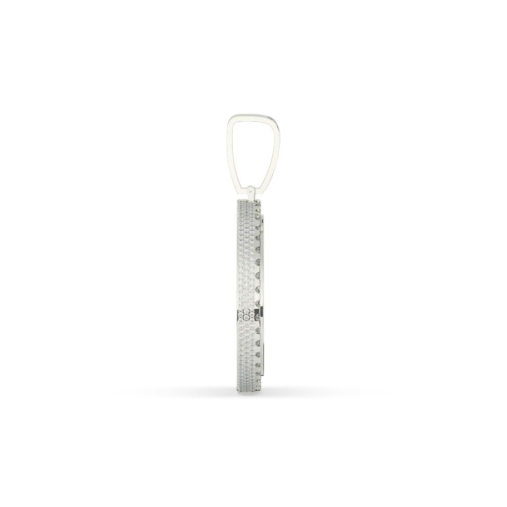 Classic Round Gold Diamond Pendant