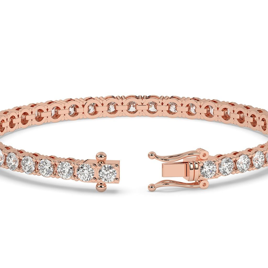 High-Polish Gold Band with Diamond Inlay
