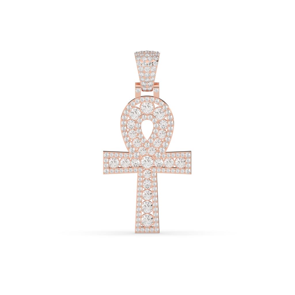 Diamond Ankh Eternal Life Pendant