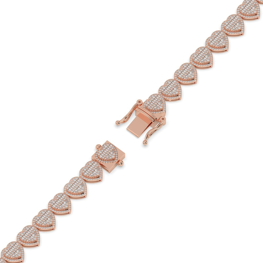Romantic Shine Heart Chain Bracelet