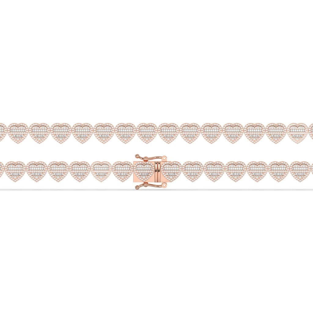 Romantic Shine Heart Chain Bracelet