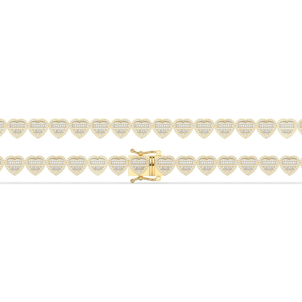 Romantic Shine Heart Chain Bracelet