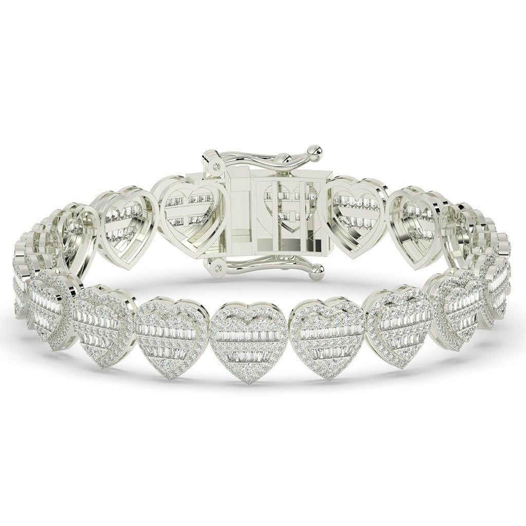 Romantic Shine Heart Chain Bracelet