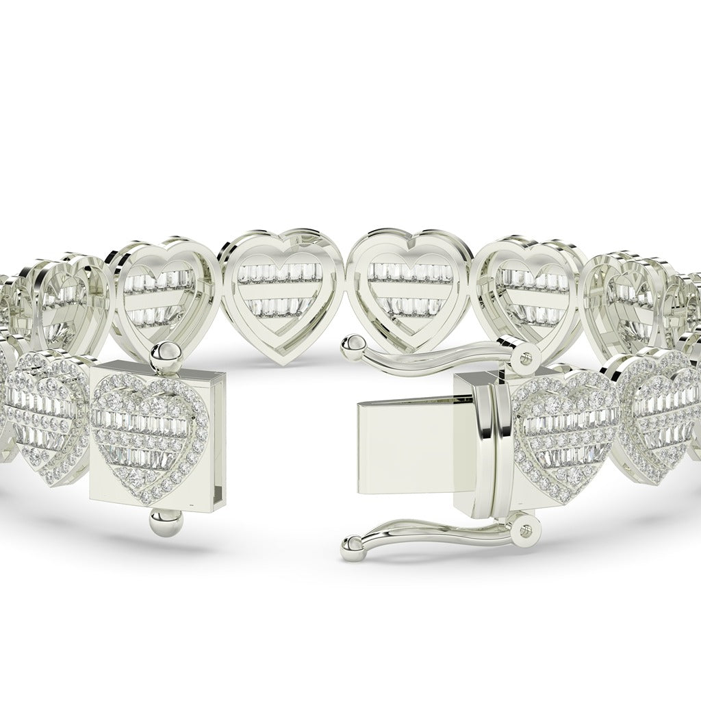 Romantic Shine Heart Chain Bracelet