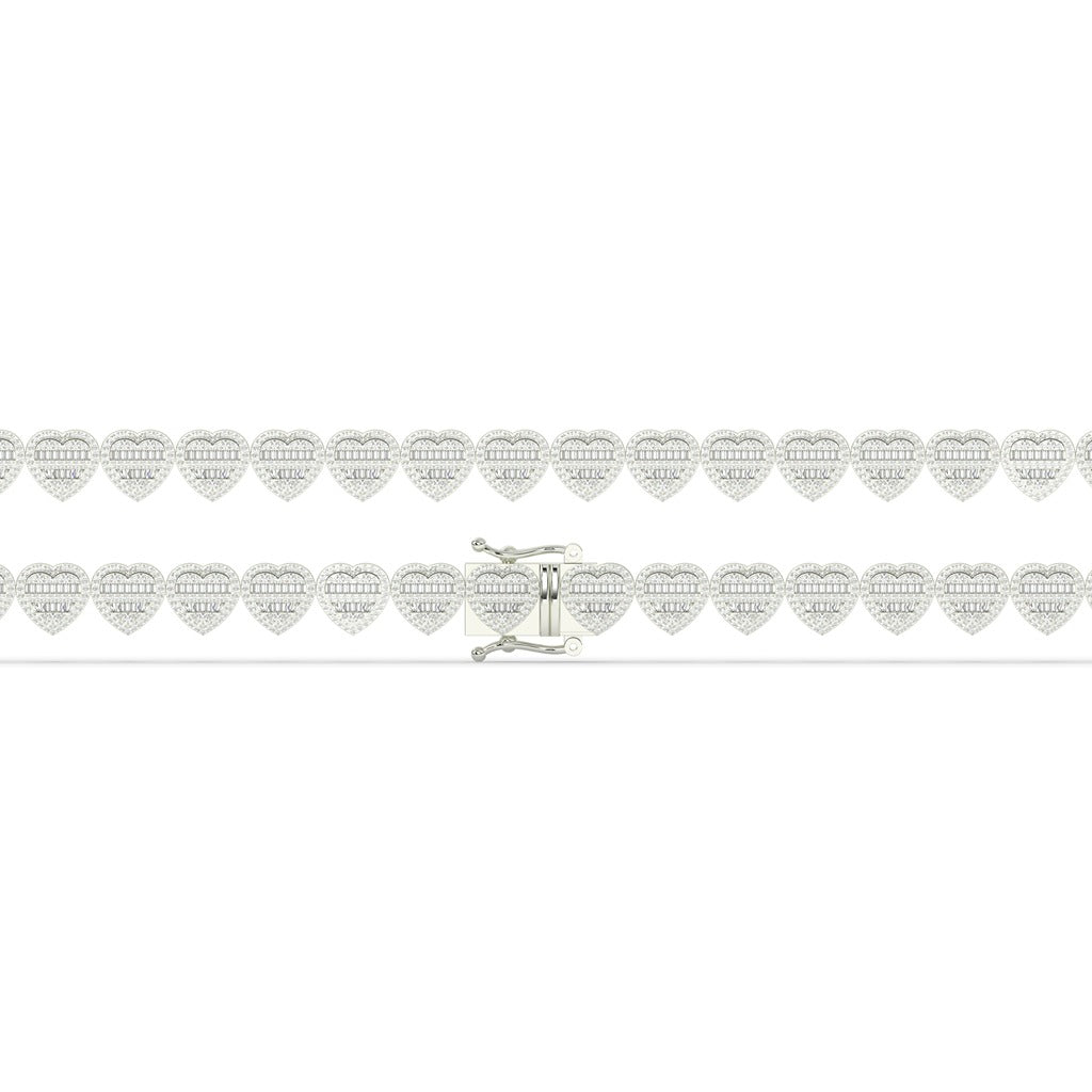 Romantic Shine Heart Chain Bracelet