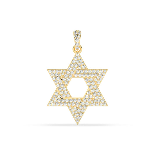 Diamond Star Gold Charm Necklace