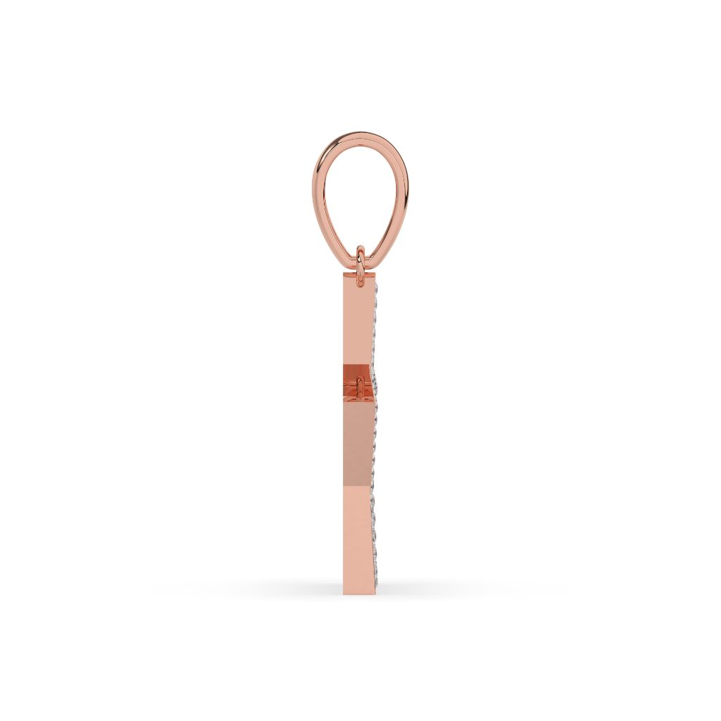 Baguette Sparkle Gold Star Pendant